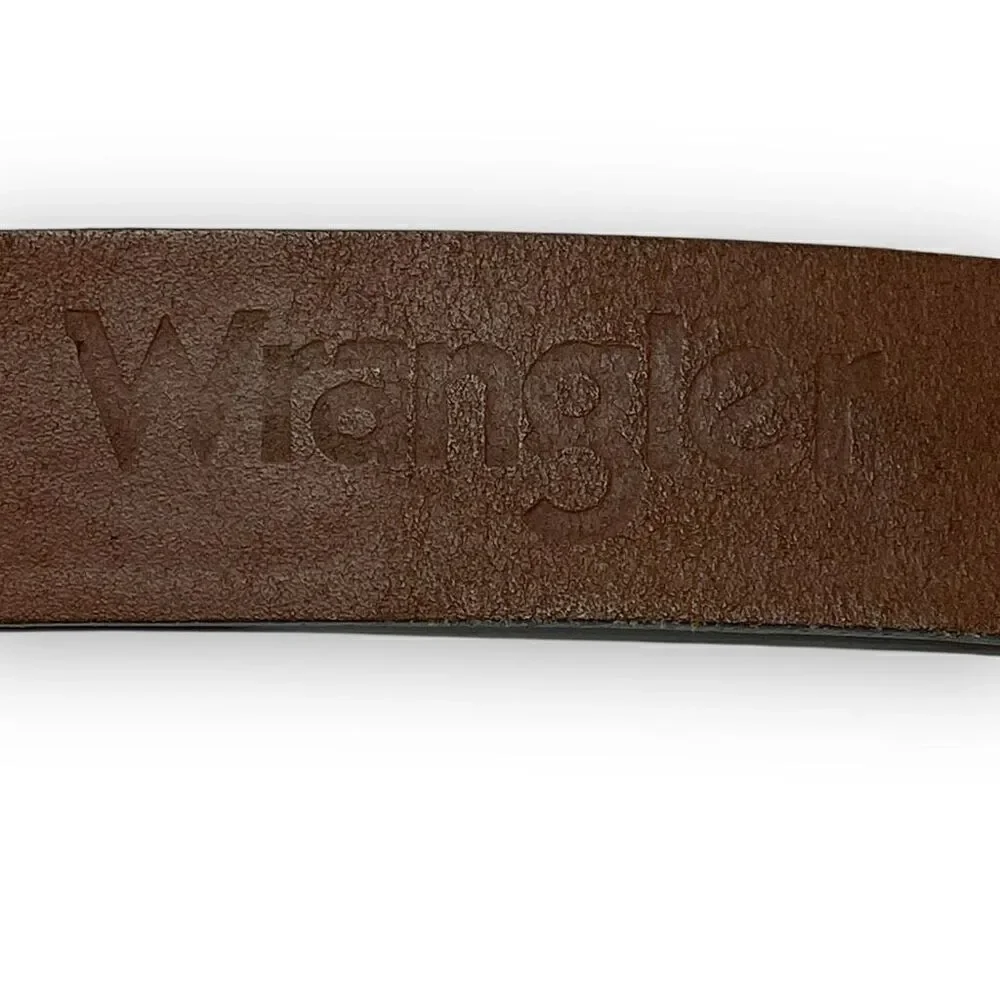 Wrangler western leather